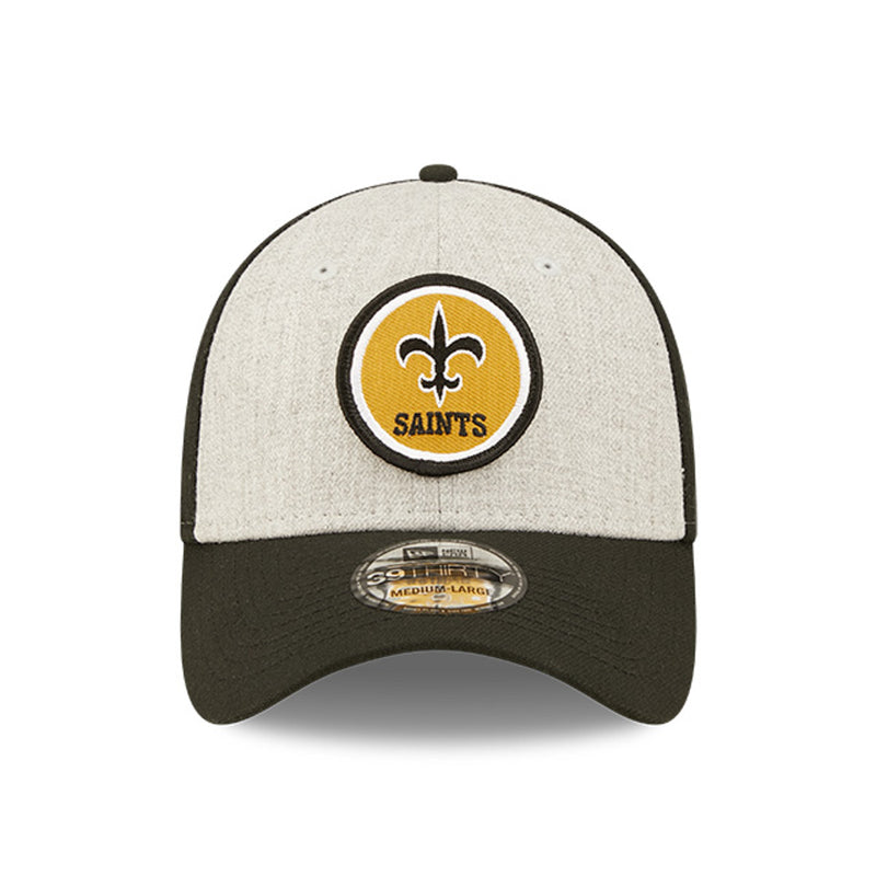 New Orleans Saints 2022 Sideline Historic 39THIRTY Stretch Fit Hat