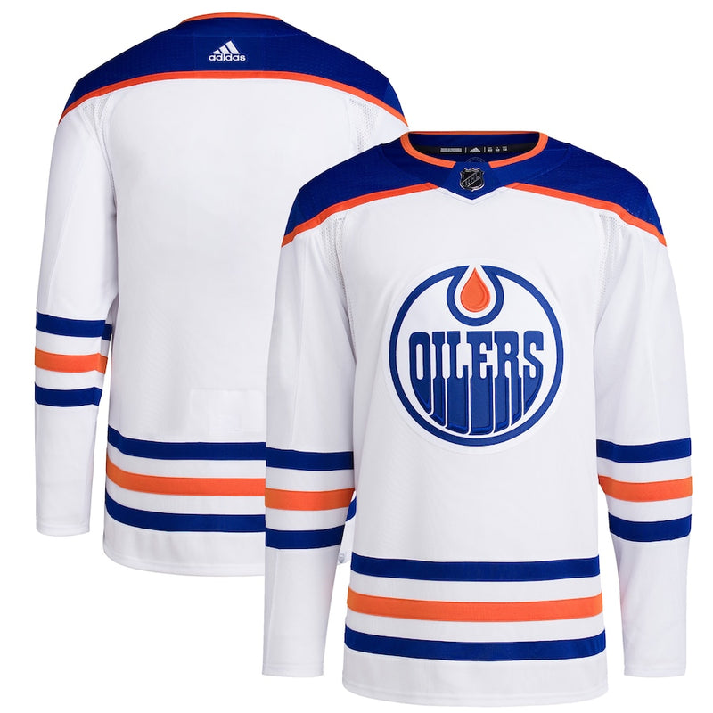 Edmonton Oilers adidas Pro Primegreen Away White Jersey