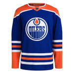 Edmonton Oilers adidas Pro Primegreen Home Royal Jersey