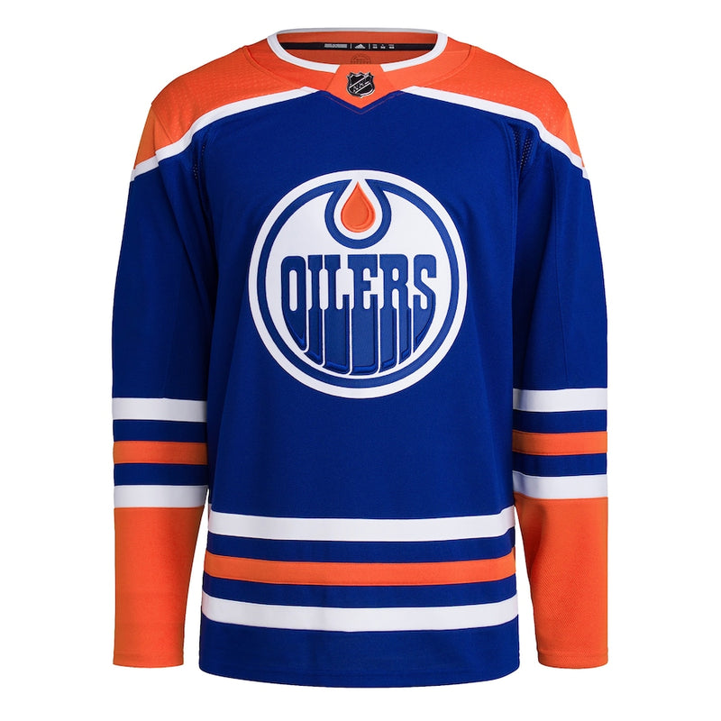 Edmonton Oilers adidas Pro Primegreen Home Royal Jersey