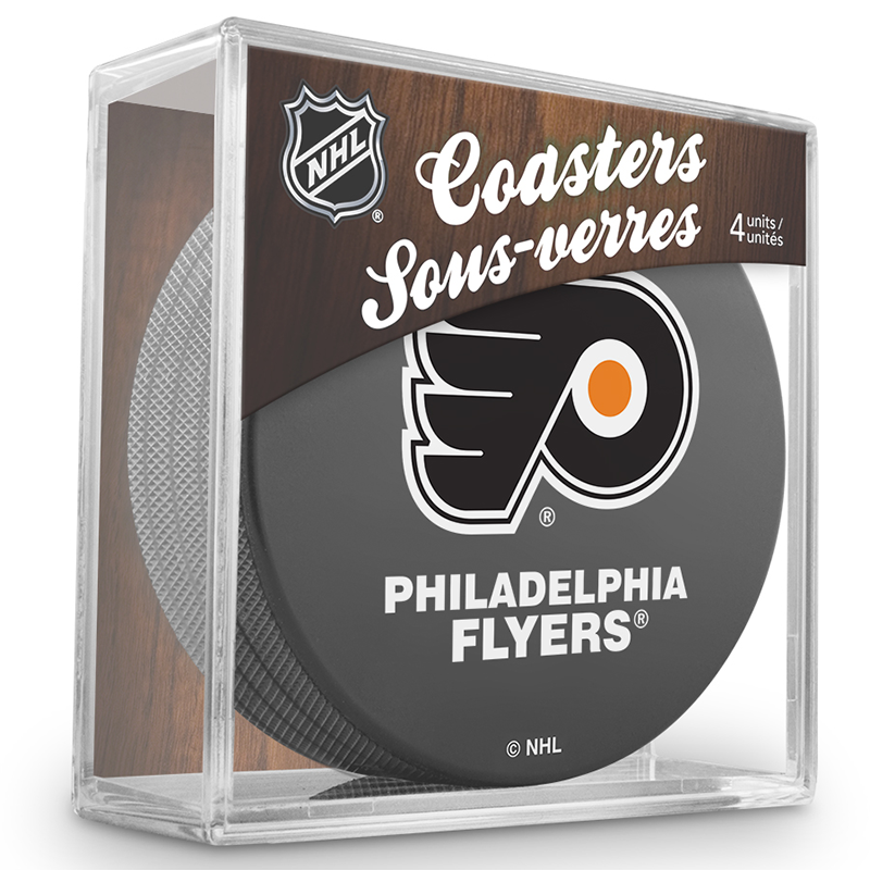 Philadelphia Flyers Puck Coaster Set