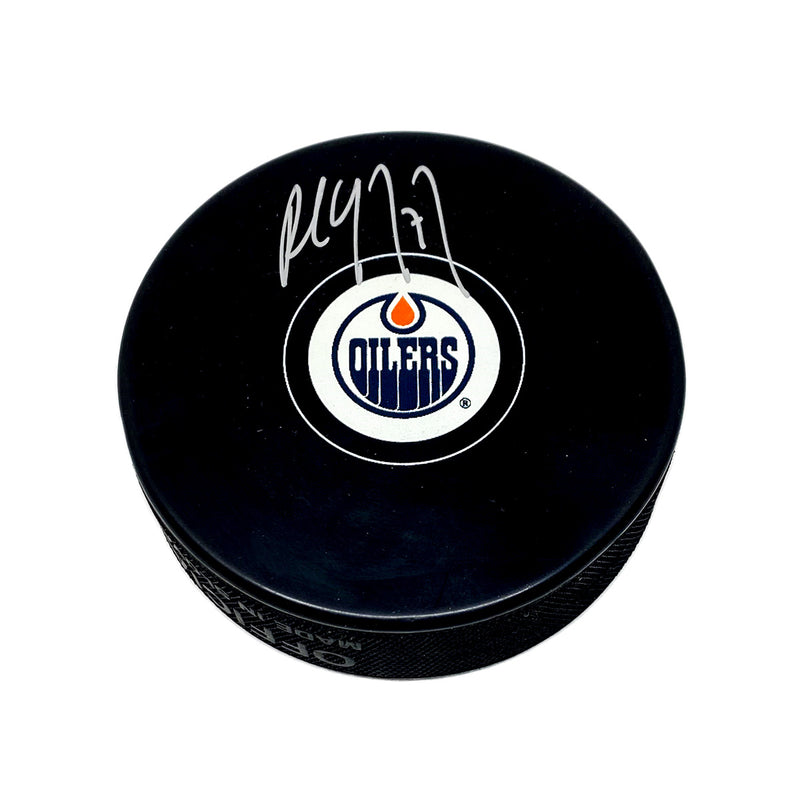 Paul Coffey Edmonton Oilers Autographed Puck
