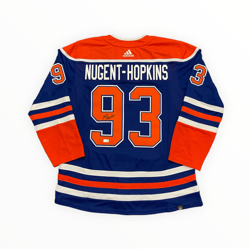 Ryan Nugent-Hopkins Edmonton Oilers Signed Royal adidas Pro Jersey