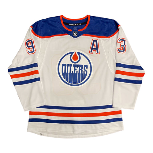 Ryan Nugent-Hopkins Edmonton Oilers Signed Road White adidas Pro Jersey