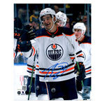 Ryan McLeod Edmonton Oilers Signed "First Goal Celebration" 8x10 Photo