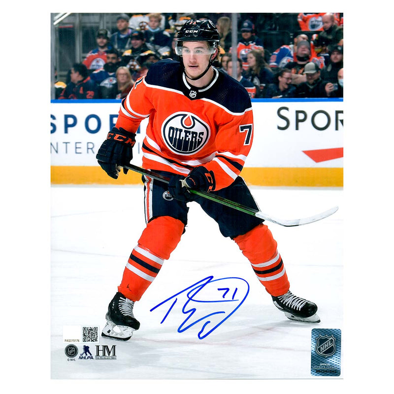 Ryan McLeod Edmonton Oilers Signed "Orange Action" 8x10 Photo