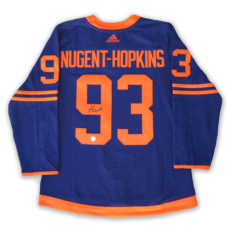 Ryan Nugent-Hopkins Edmonton Oilers Autographed adidas Navy Alternate Pro Jersey