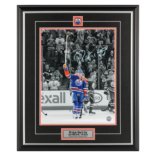 Ryan Smyth Edmonton Oilers Signed "Final Salute" 11x14 Photo