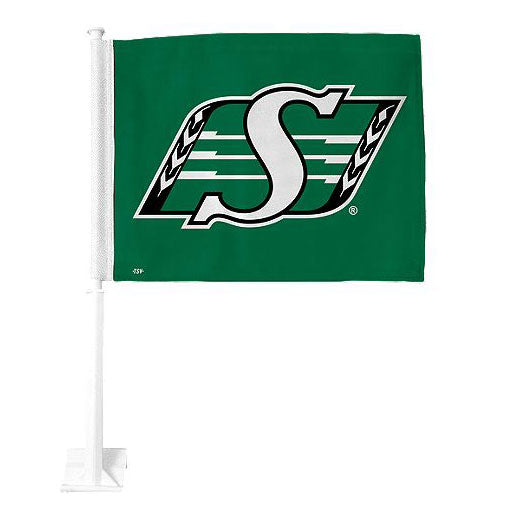 Saskatchewan Roughriders Green Car Flag