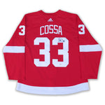 Sebastian Cossa Detroit Red Wings Autographed Red Home adidas Pro Jersey