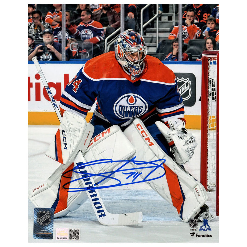 Stuart Skinner Signed Edmonton Oilers - Royal Action - 11x14 Photo