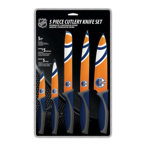 Edmonton Oilers Kitchen Knives Set 5 Piece