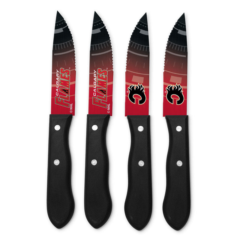 Calgary Flames 4pc Steak Knife Set