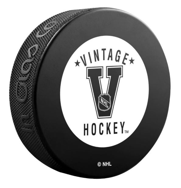 Edmonton Oilers 1979-80 Vintage Unsigned Puck Large Logo