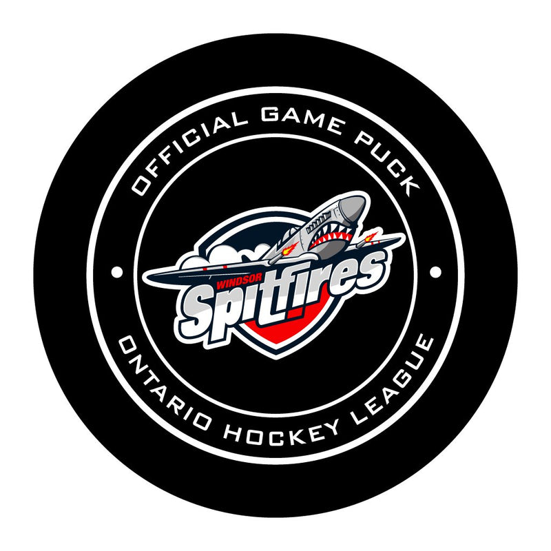 Windsor Spitfires Official OHL Game Puck