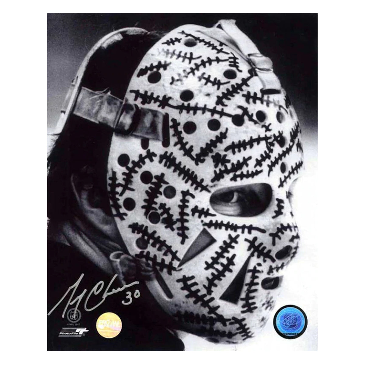 Gerry Cheevers Signed Boston Bruins The Mask 8x10 Photo