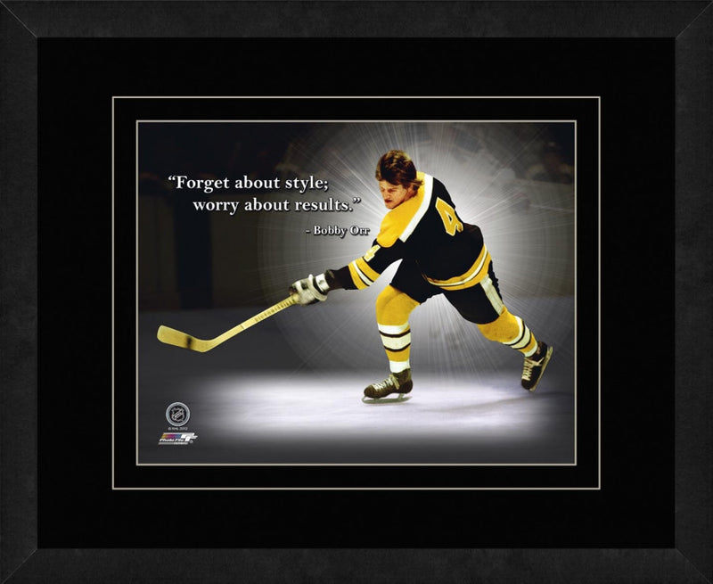 Bobby Orr Boston Bruins Framed 11x14 Pro Quote