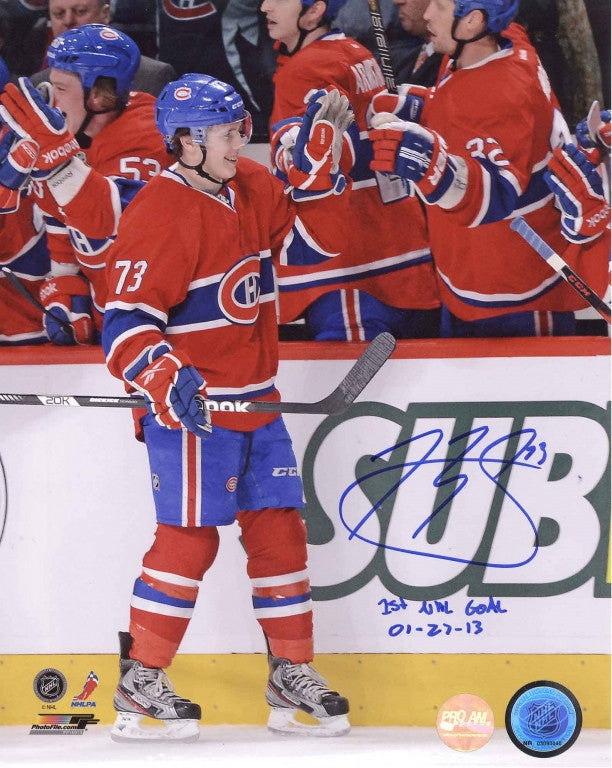 Brendan Gallagher Montreal Canadiens Autographed 8x10 Photo w/ 1st Goal Inscription