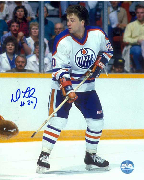 Dave Lumley Edmonton Oilers Autographed 8x10 Photo