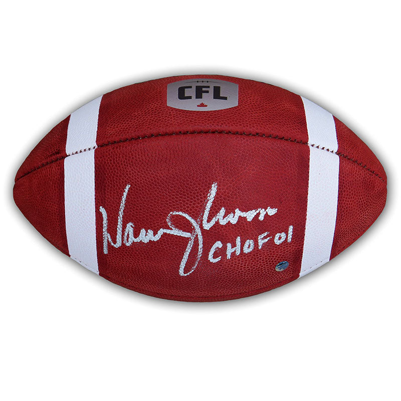 Warren Moon Autographed and Inscribed Wilson CFL Game Ball