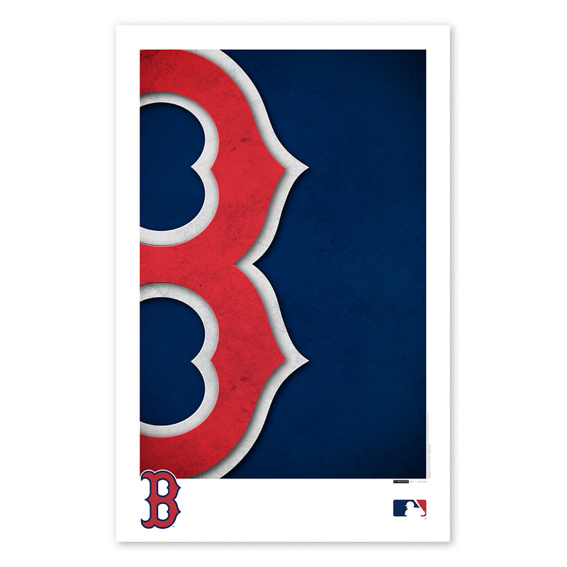 Boston Red Sox Minimalist Logo 11x17 Poster Print