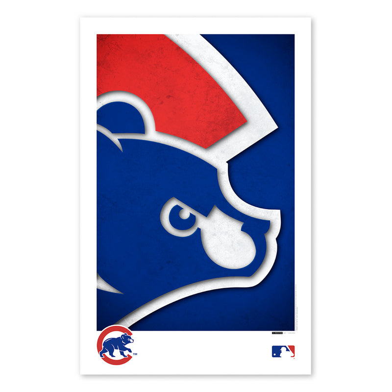 Chicago Cubs Minimalist Logo 11x17 Poster Print