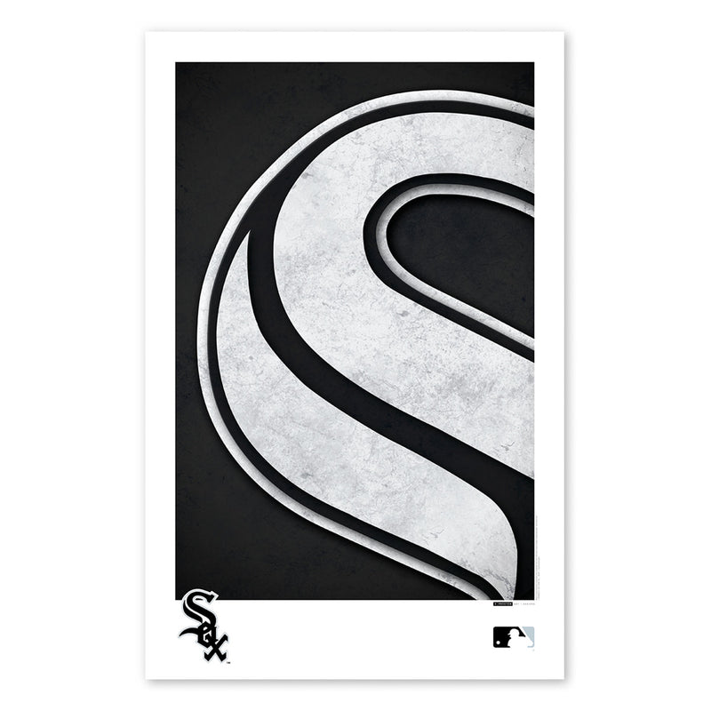 Chicago White Sox Minimalist Logo 11x17 Poster Print