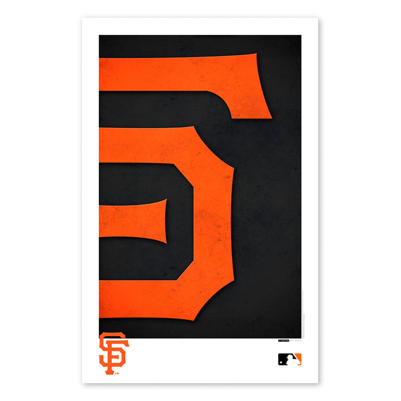 Poster print from artist S. Preston's collection of minimalist sports logos, this print features the San Francisco Giants