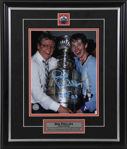 Rod Phillips Edmonton Oilers Autographed 8x10 Photo