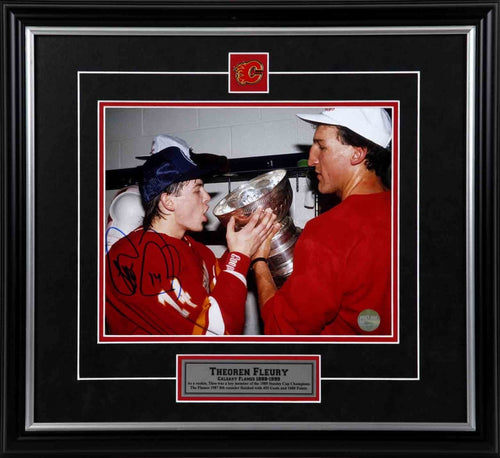 Theo Fleury Calgary Flames Autographed 8x10 Photo