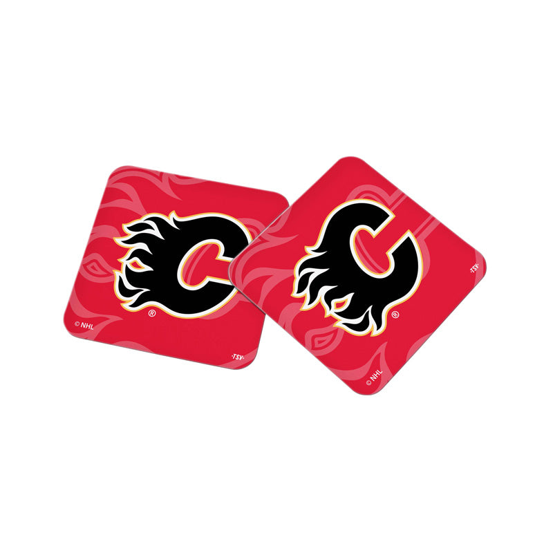 Calgary Flames 2pk Ceramic Coaster Set