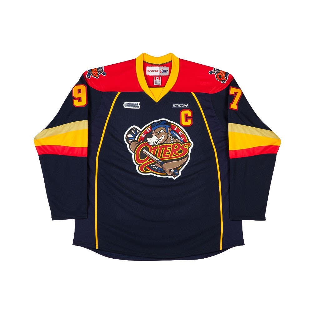 Connor McDavid Erie Otters Autographed Blue Authentic CCM Jersey