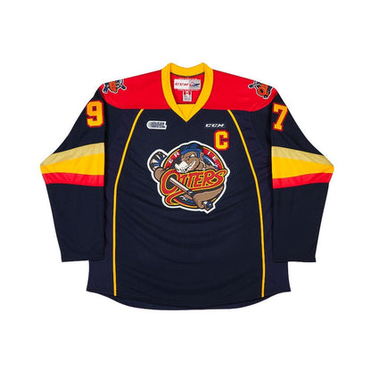 Connor McDavid Erie Otters Autographed Blue Authentic CCM Jersey
