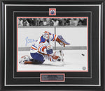 Grant Fuhr Signed Edmonton Oilers 8x10 Photo Big Save Colour Iso