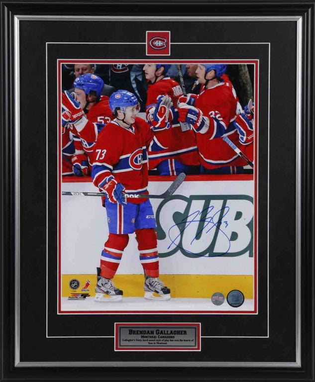 Brendan Gallagher Montreal Canadiens Autographed 11x14 Photo