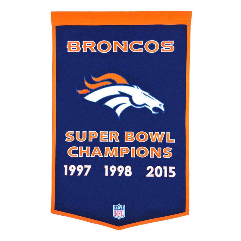 Denver Broncos Wool Dynasty Banner