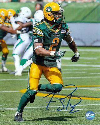Fred Stamps Edmonton Eskimos Autographed 8x10 Photo