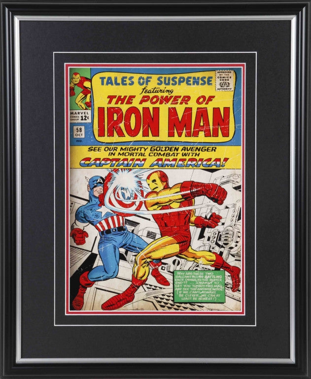 Tales of Suspense #58 Iron Man & Captain America Framed 11x14 Comic Cover