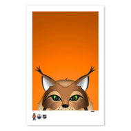 Edmonton Oilers "Hunter" Minimal Mascot 11x17 Poster Print