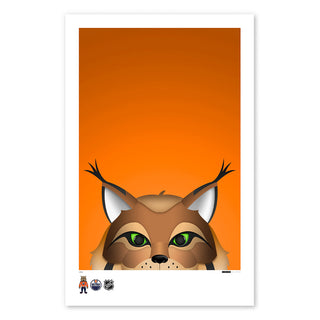 Edmonton Oilers "Hunter" Minimal Mascot 11x17 Poster Print