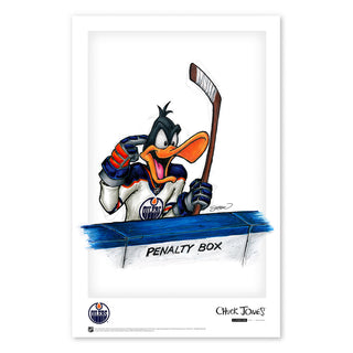 Edmonton Oilers Daffy Duck 11x17 Poster Print
