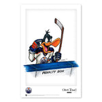 Edmonton Oilers Daffy Duck 11x17 Poster Print