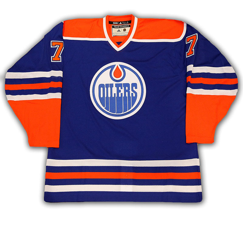 Paul Coffey Edmonton Oilers Signed Blue adidas Vintage Pro Jersey