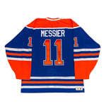 Mark Messier Edmonton Oilers Signed Royal Jersey with 1990 Stanley Cup Finals Patch