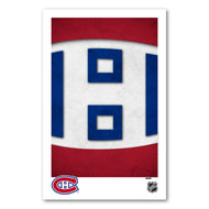 Montreal Canadiens Minimalist Logo 11x17 Poster Print