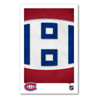 Montreal Canadiens Minimalist Logo 11x17 Poster Print