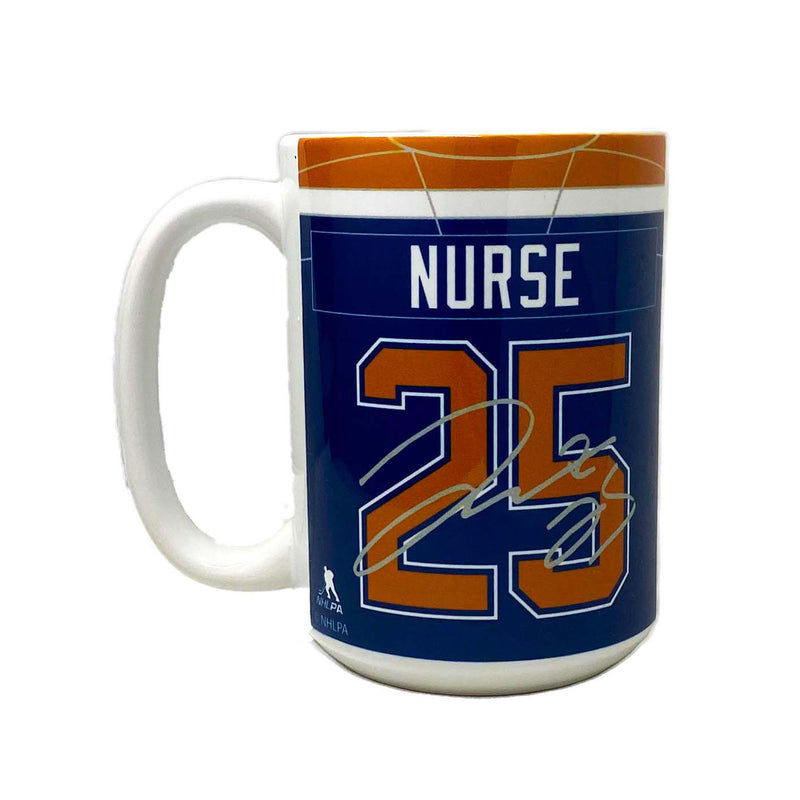 Darnell Nurse Edmonton Oilers 15 oz Home Jersey Mug