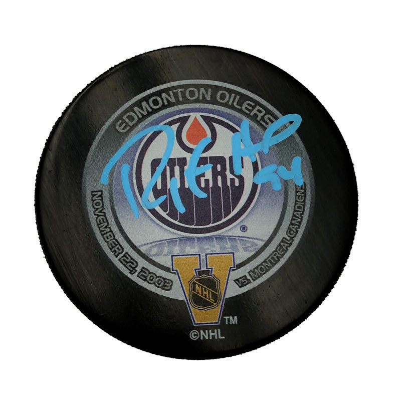 Ryan Smyth Edmonton Oilers Autographed 2003 Heritage Classic Official NHL Game Puck
