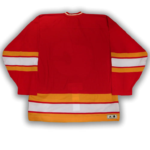 Calgary Flames Red adidas Vintage Team Classics Jersey