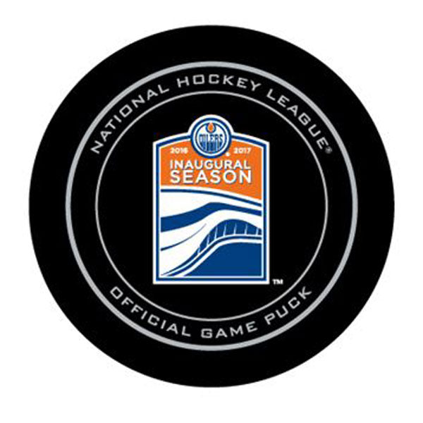 Edmonton Oilers 2016-17 "Inaugural Season at Rogers Place" Official Game Puck